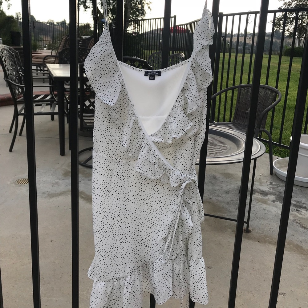 Polka-dot Ruffle Dress